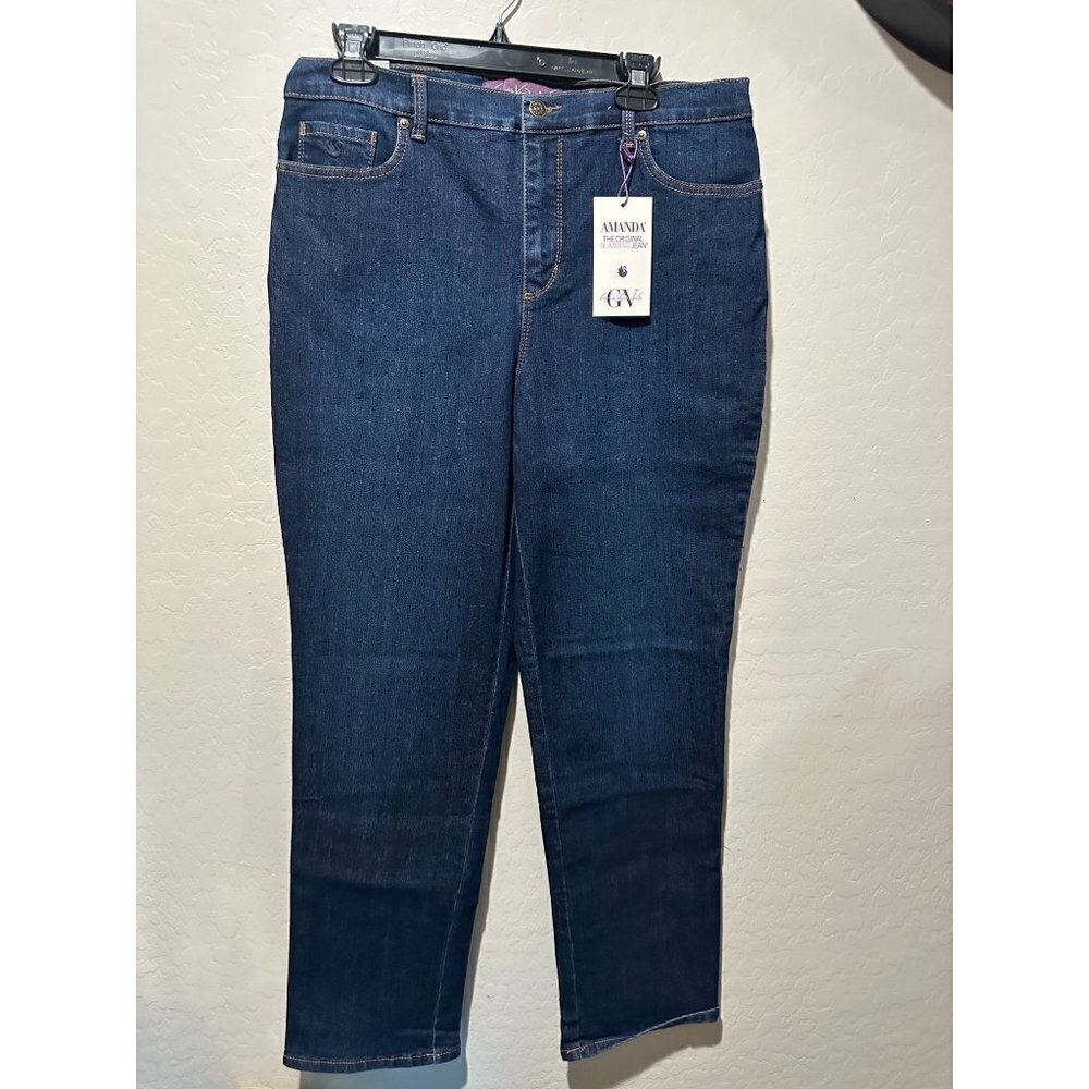 Gloria Vanderbilt Women's Classic Amanda High Ride Tapered size 12 NWT